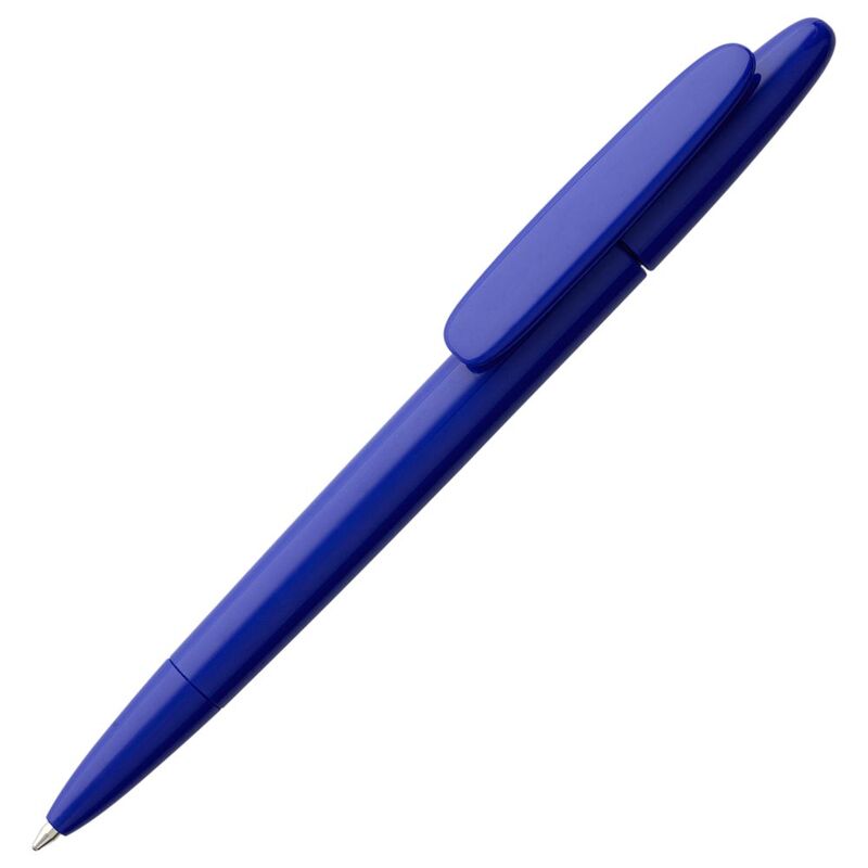 Ручка шариковая Prodir DS5 TPP, синяя с логотипом