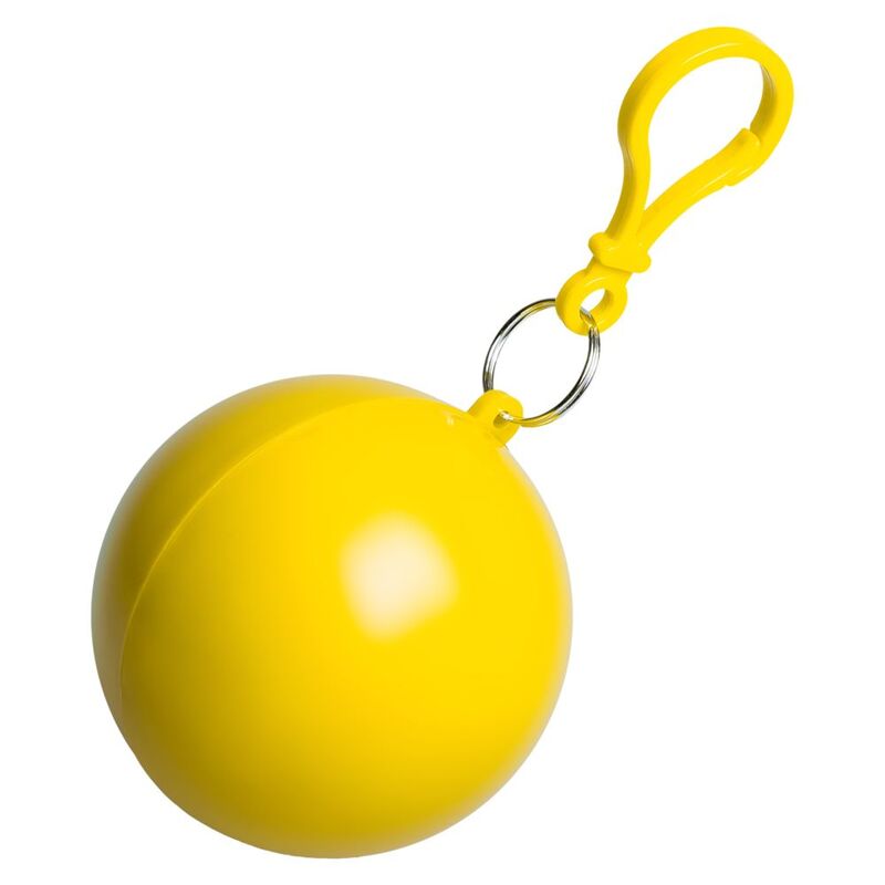 Дождевик в круглом футляре Nimbus, желтый с логотипом