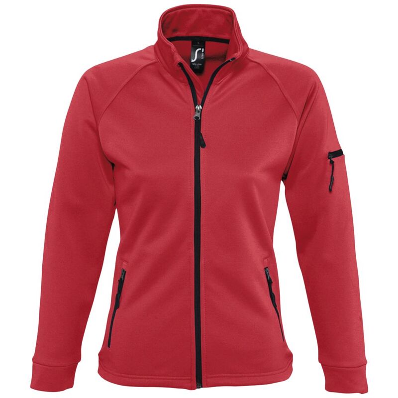 Куртка флисовая женская New look women 250 красная, размер L с логотипом