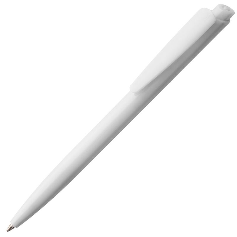 Ручка шариковая Senator Dart Polished, белая с логотипом