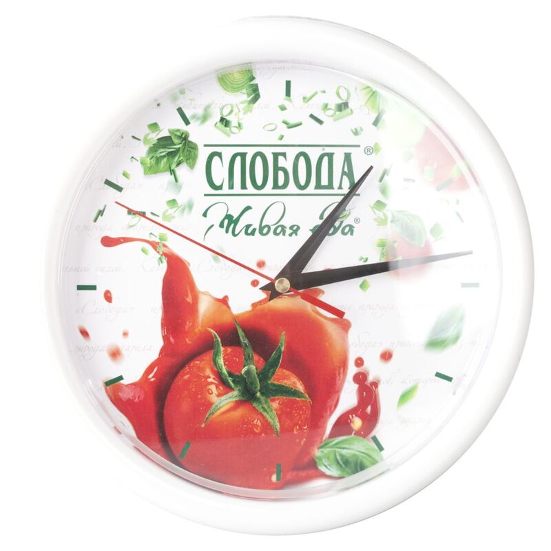 Часы Vivid Small, белые с логотипом