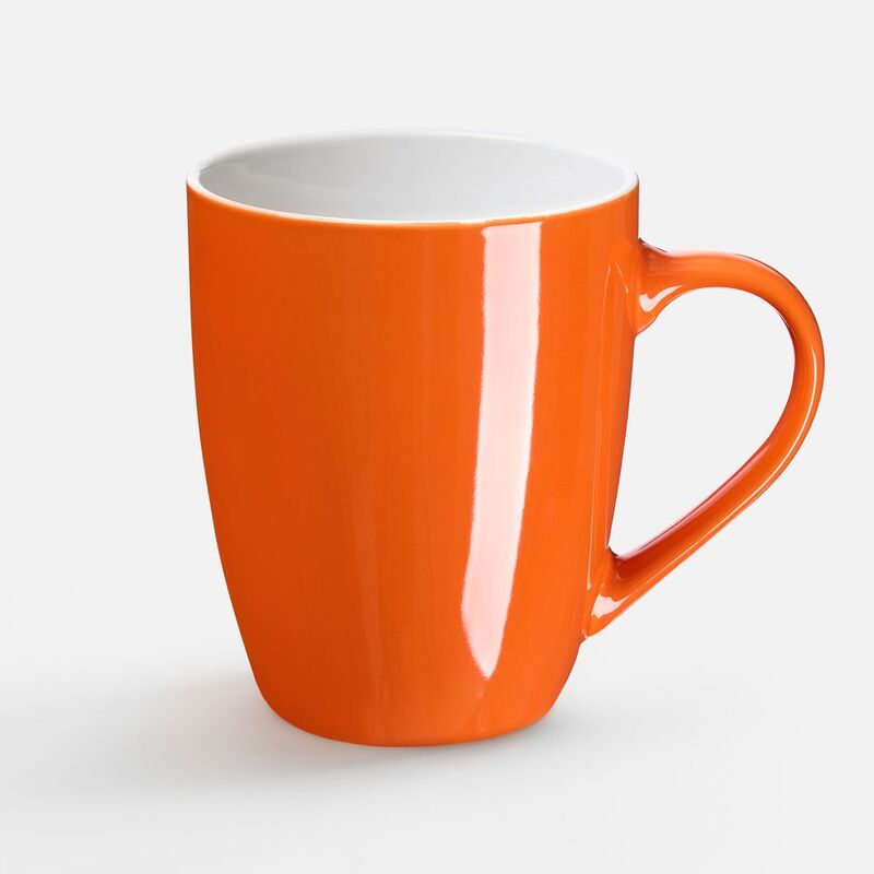 Кружка Good Morning, оранжевая с логотипом