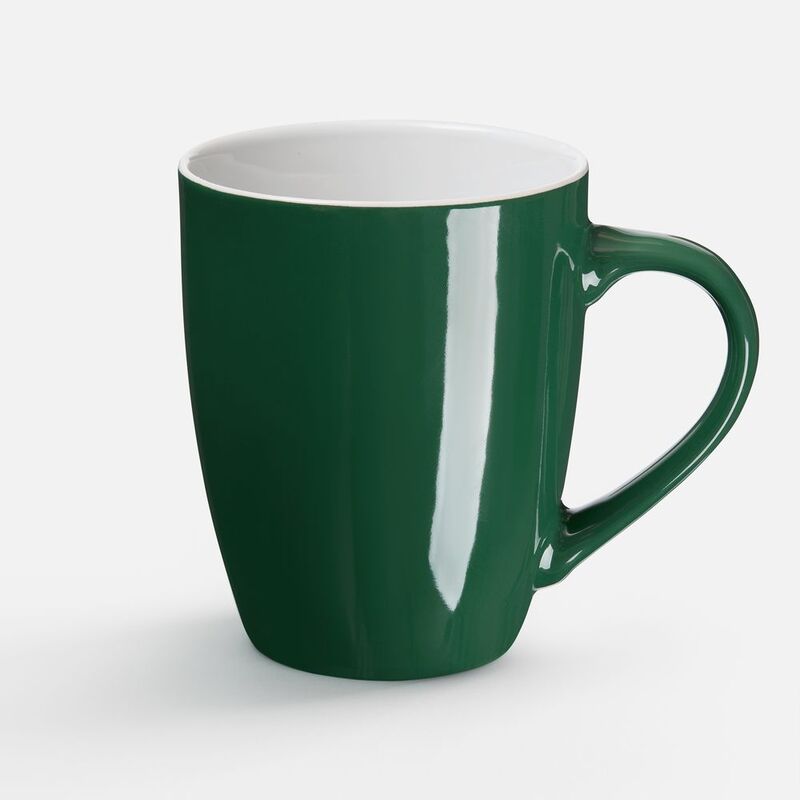 Кружка Good Morning, зеленая с логотипом