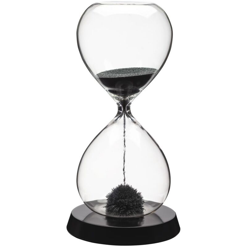 Магнитный антистресс Elusive Time, черный с логотипом