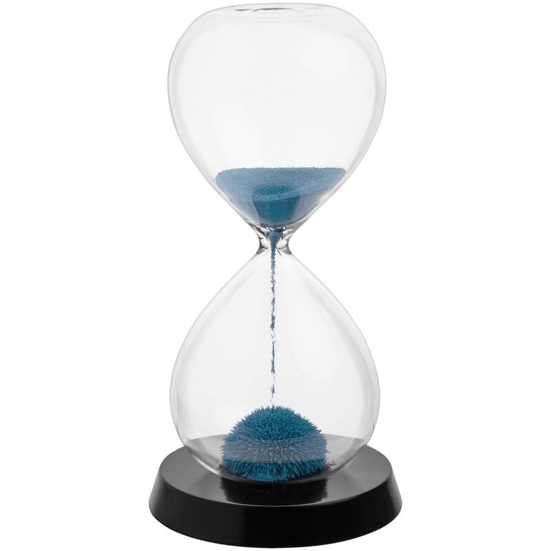 Магнитный антистресс Elusive Time, синий с логотипом