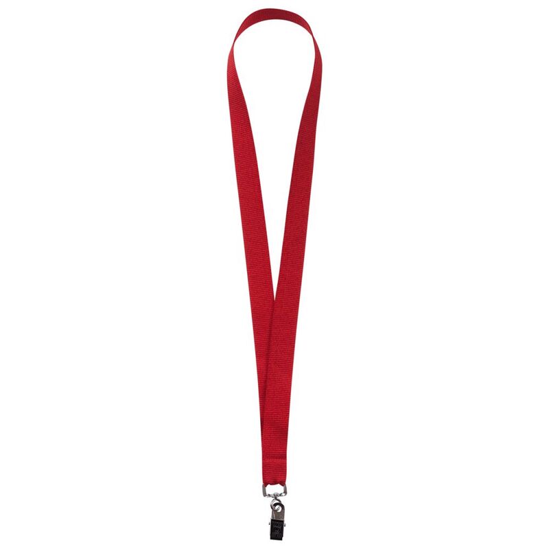 Лента для бейджа Neckband, красная с логотипом