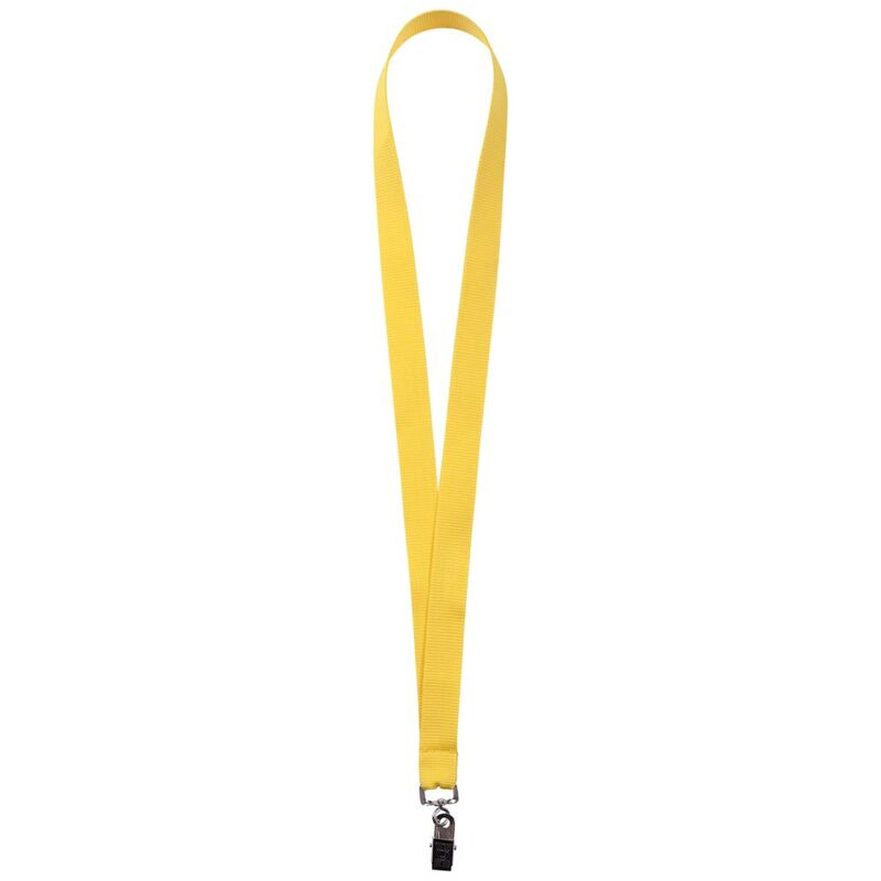 Лента для бейджа Neckband, желтая с логотипом