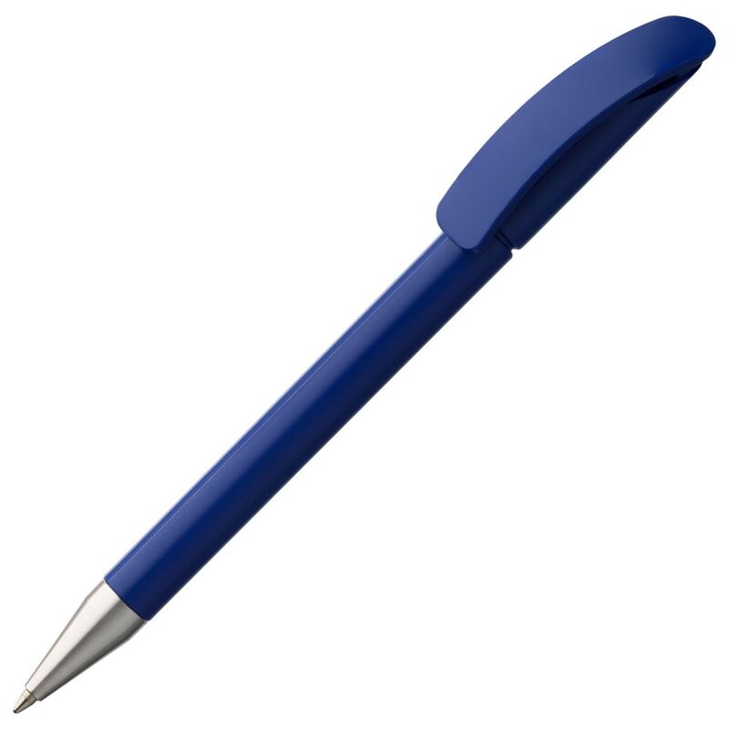 Ручка шариковая Prodir DS3 TPC, синяя с логотипом