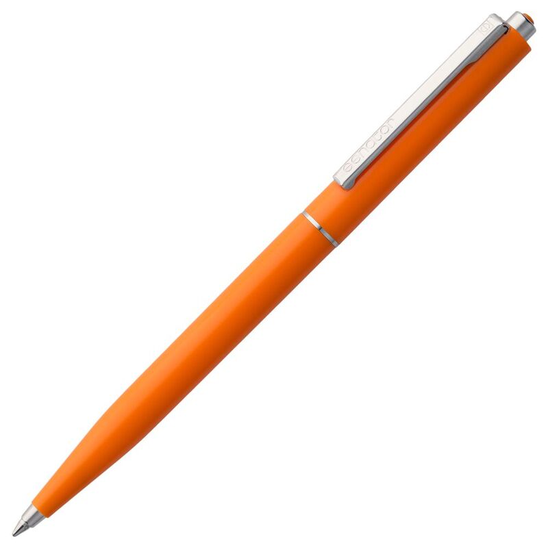 Ручка шариковая Senator Point, ver.2, оранжевая с логотипом