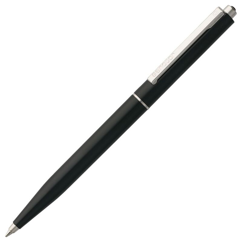 Ручка шариковая Senator Point, ver.2, черная с логотипом