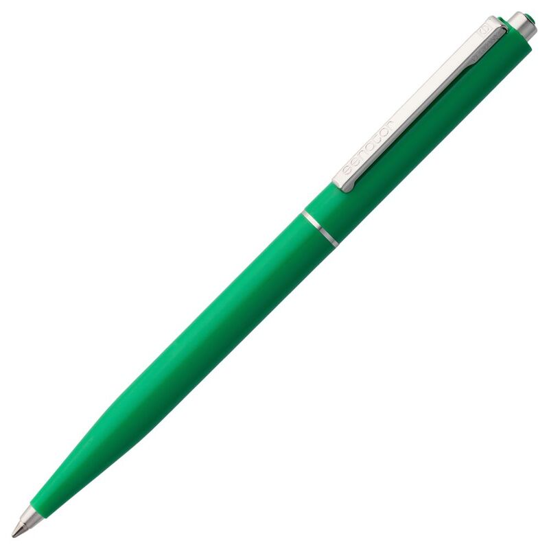 Ручка шариковая Senator Point, ver.2, зеленая с логотипом