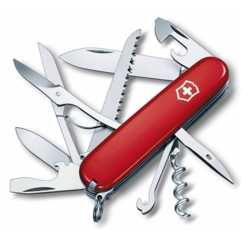 Офицерский нож Huntsman 91, красный с логотипом