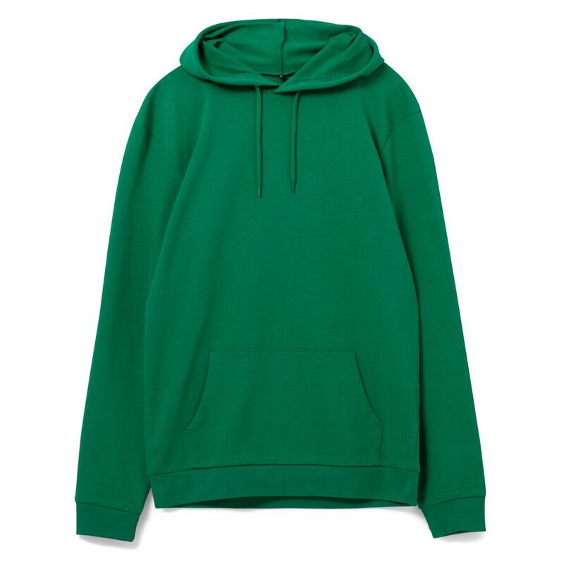 Толстовка с капюшоном унисекс Hoodie, зеленая, размер XXL с логотипом