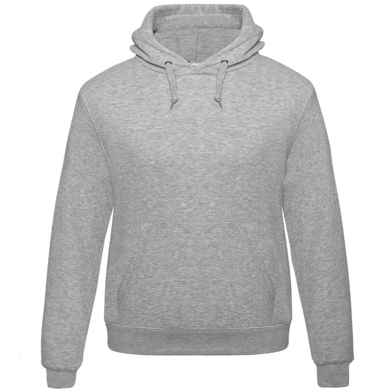 Толстовка Hooded серый меланж, размер S с логотипом
