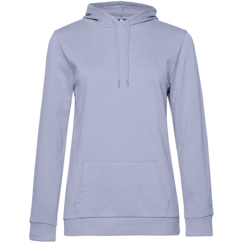 Толстовка с капюшоном женская Hoodie, лиловая, размер L с логотипом