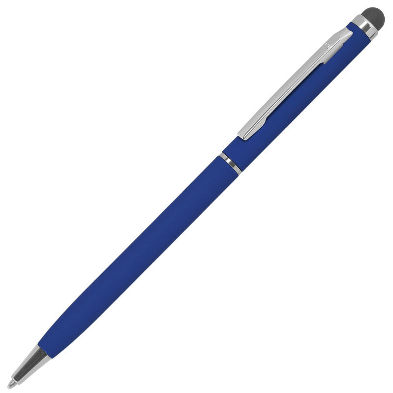 Ручка шариковая со стилусом TOUCHWRITER SOFT, покрытие soft touch с логотипом
