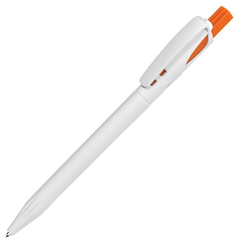 Ручка шариковая TWIN WHITE с логотипом