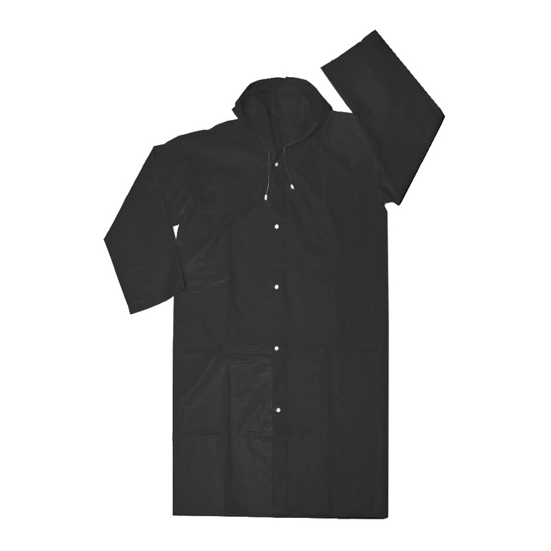 Дождевик "Pure" чёрного цвета, 68 х 118 см. материал этиленвинилацетат с логотипом