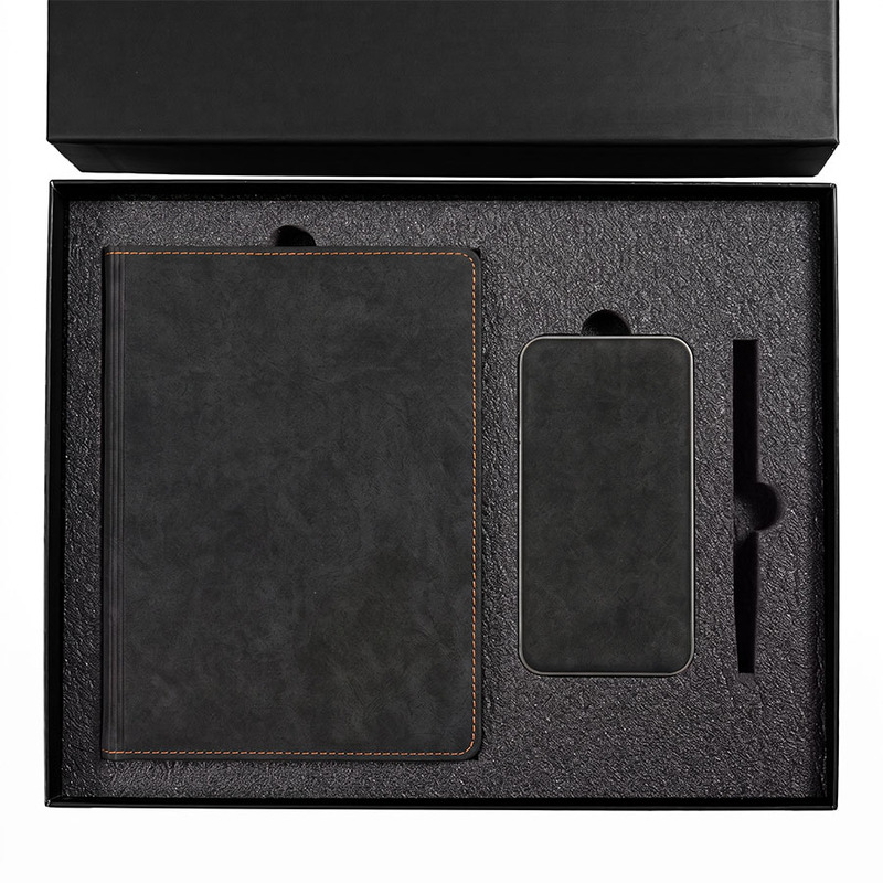 Набор подарочный EMBER: ежедневник и power bank в коробке с ложементом с логотипом