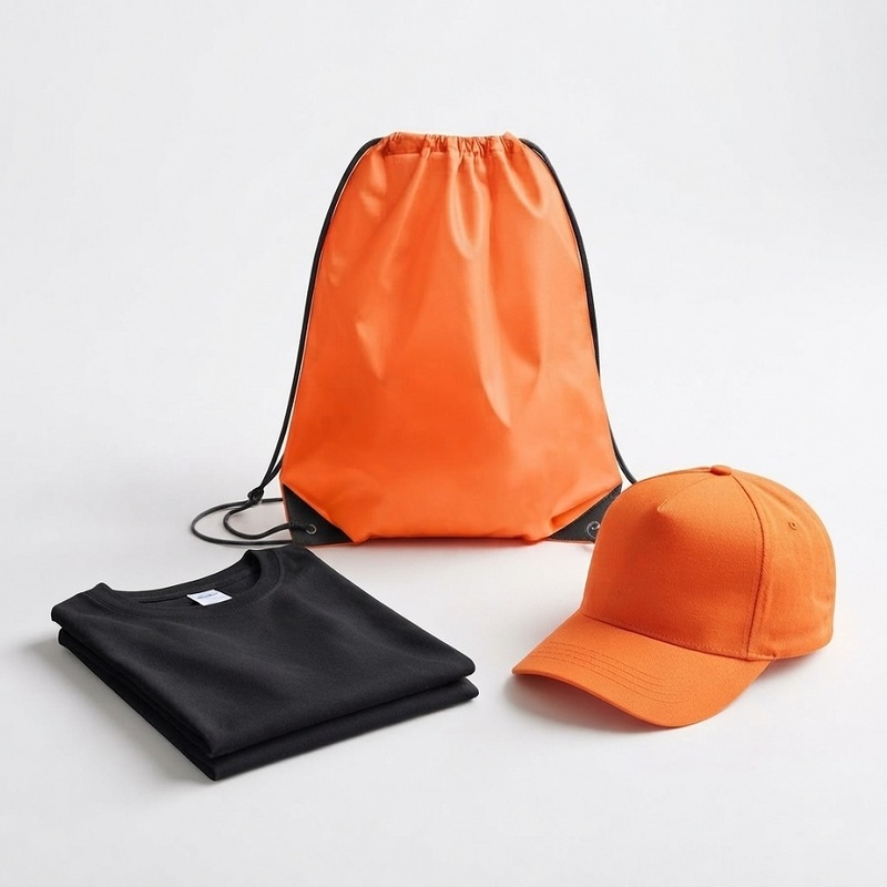 Набор MERCHPACK: футболка M/ L и бейсболка в рюкзаке с логотипом