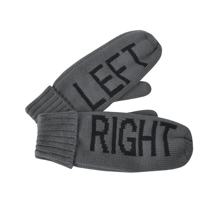 Рукавицы мужские "LEFT&RIGHT" с теплой подкладкой с логотипом