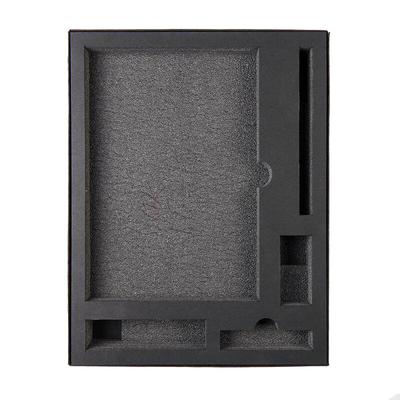 Коробка "Tower", сливбокс, размер 20*29*4.5 см, картон черный,300 гр. ложемент изолон с логотипом