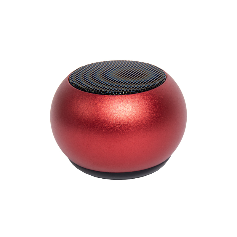 Портативная mini Bluetooth-колонка Sound Burger "Ellipse" красная с логотипом