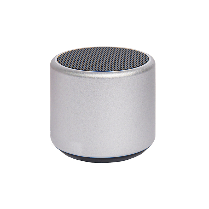 Портативная mini Bluetooth-колонка Sound Burger "Roll" серебристый с логотипом