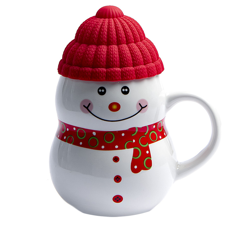 Кружка SNOWMAN с крышкой с логотипом