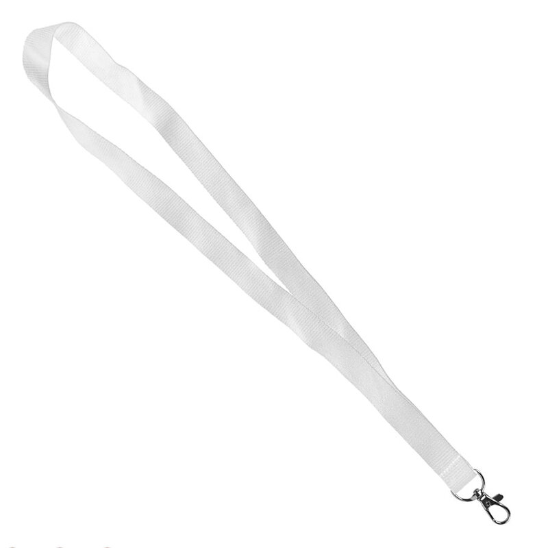 Ланъярд NECK, белый, полиэстер, 2х50 см с логотипом