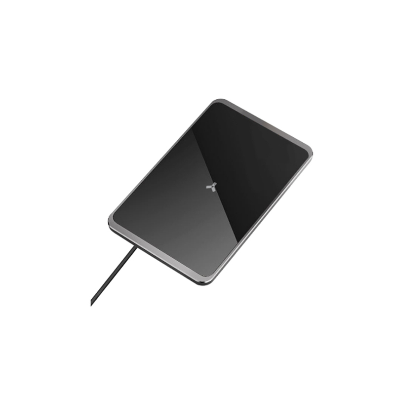 Беспроводное зарядное устройство ACCESSTYLE BERMUDA 15W, черный с логотипом