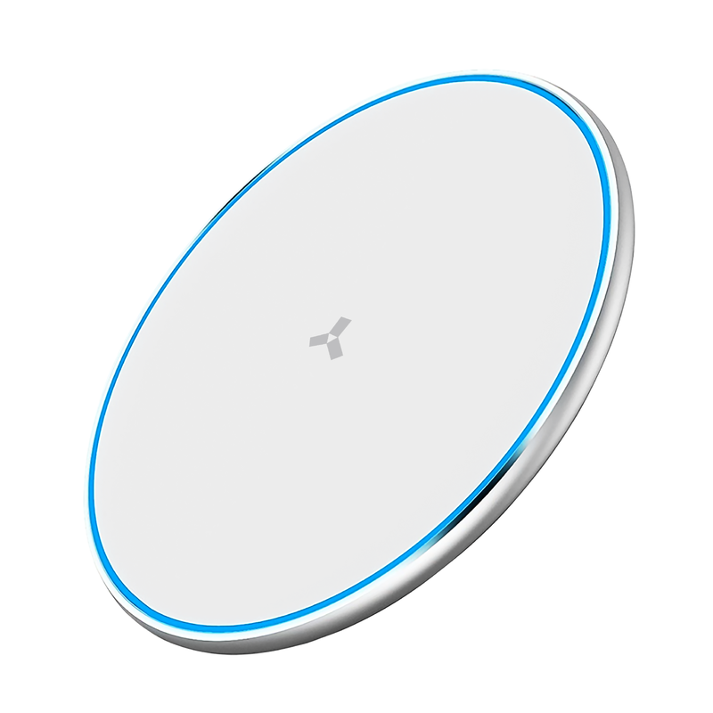 Беспроводное зарядное устройство ACCESSTYLE STONE 15W, белый с логотипом