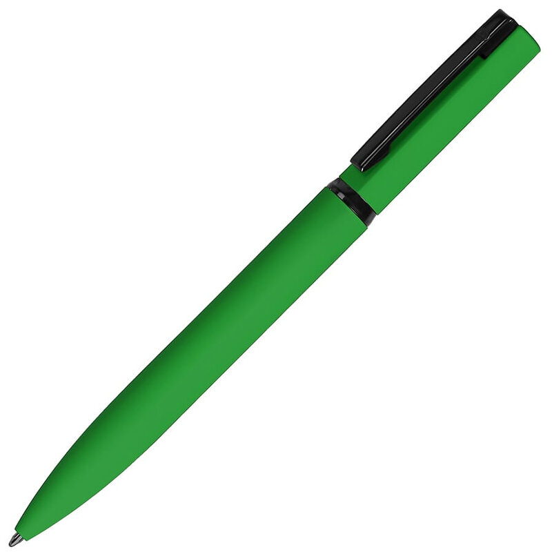 Ручка шариковая MIRROR BLACK, покрытие soft touch с логотипом