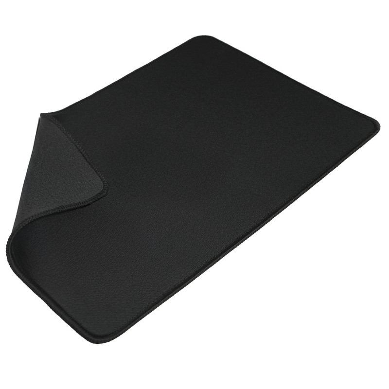 Коврик для мыши GLIDE M, 35*25*0,3см, прошитый край, черный с логотипом
