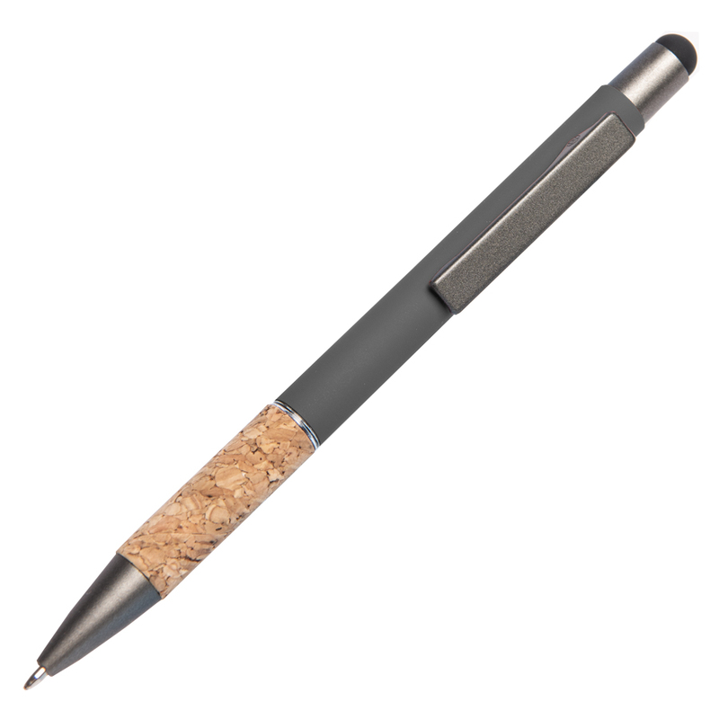 Ручка шариковая FACTOR GRIP со стилусом с логотипом