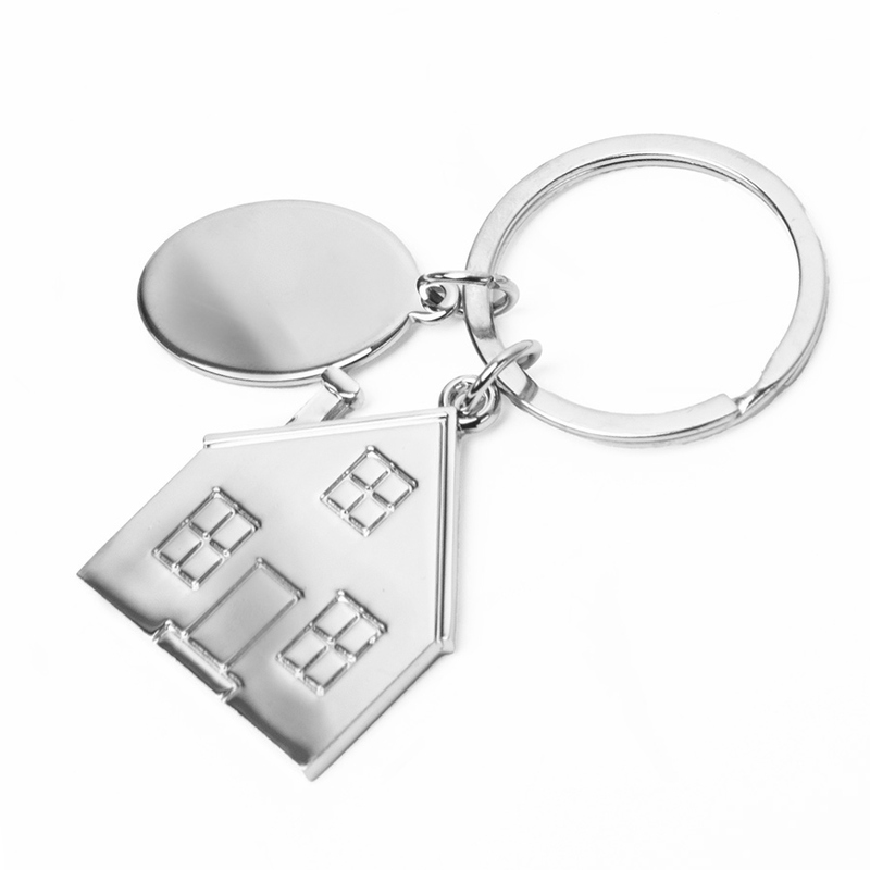 Брелок SILV HOME; 3,97 x 3,3 x 0,3 см; металл с логотипом