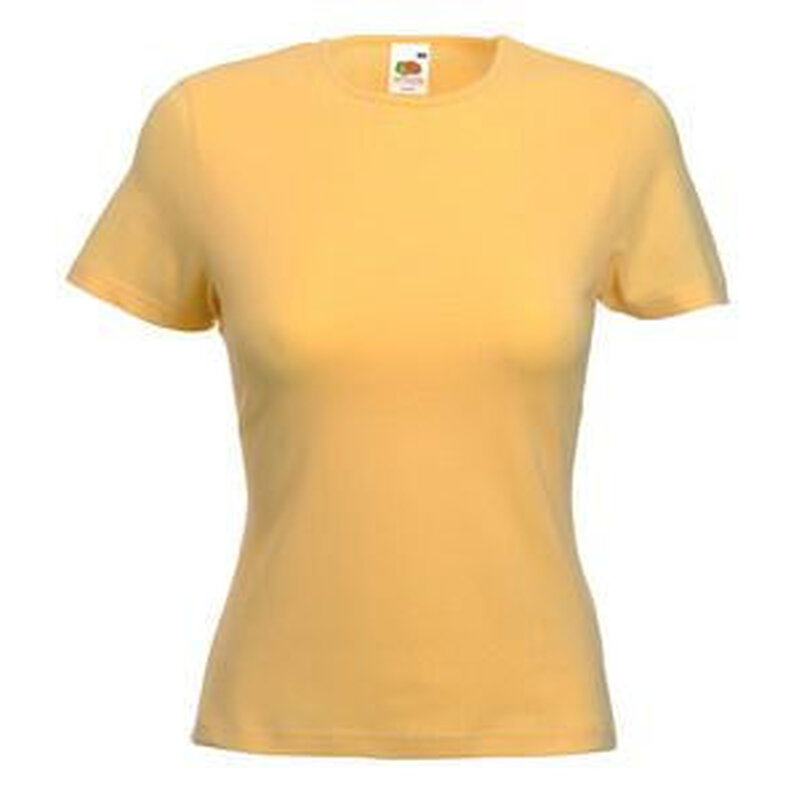 Футболка женская LADY FIT CREW NECK T 210 с логотипом