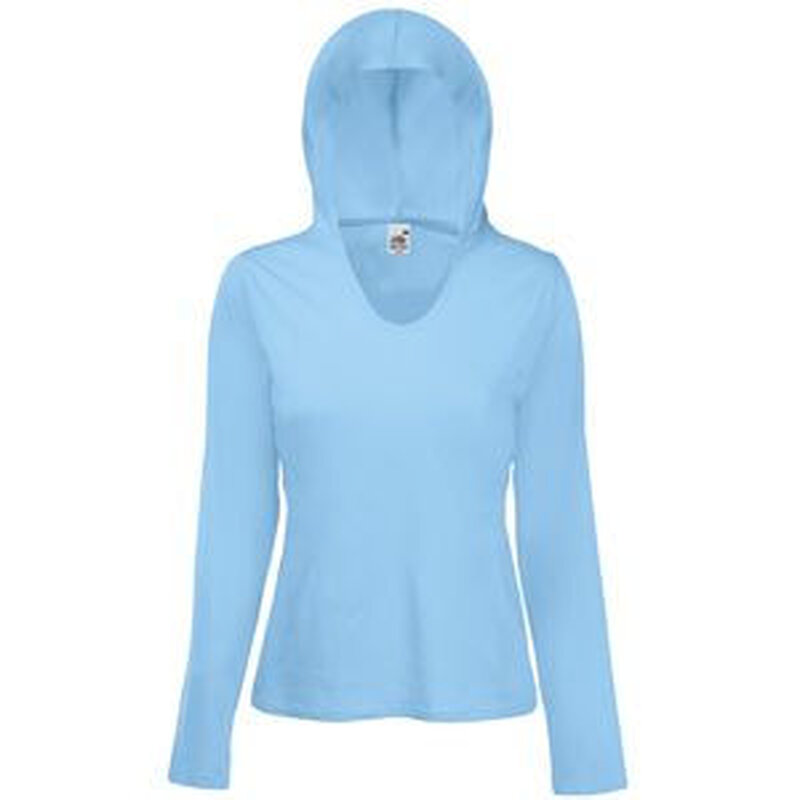 Футболка женская LADY FIT LIGHTWEIGHT HOODED T 135 с логотипом