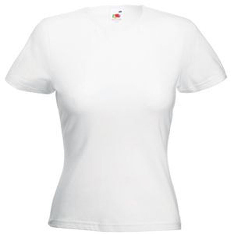 Футболка женская LADY FIT CREW NECK T 200 с логотипом
