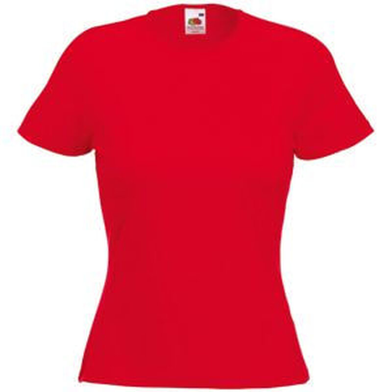 Футболка женская LADY FIT CREW NECK T 210 с логотипом