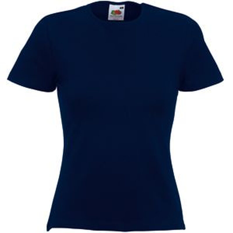 Футболка женская LADY FIT CREW NECK T 210 с логотипом