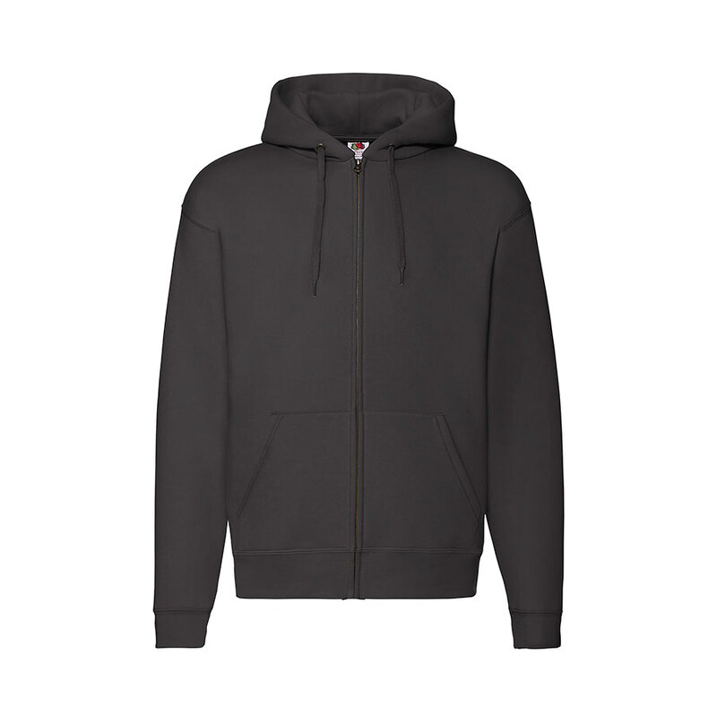 Толстовка с начесом PREMIUM HOODED SWEAT JACKET 280 с логотипом
