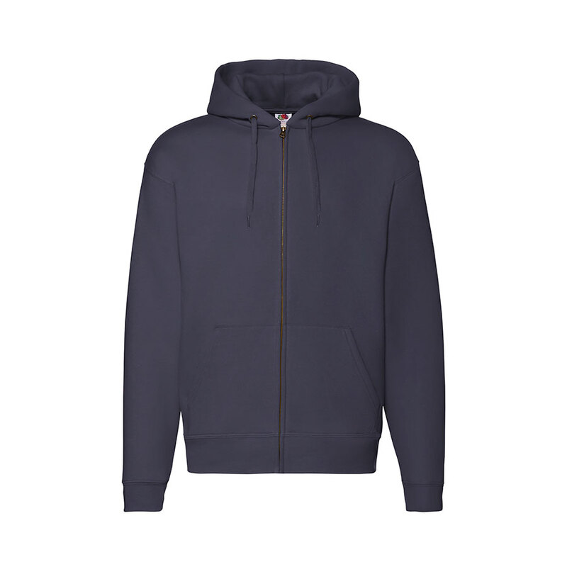Толстовка с начесом PREMIUM HOODED SWEAT JACKET 280 с логотипом