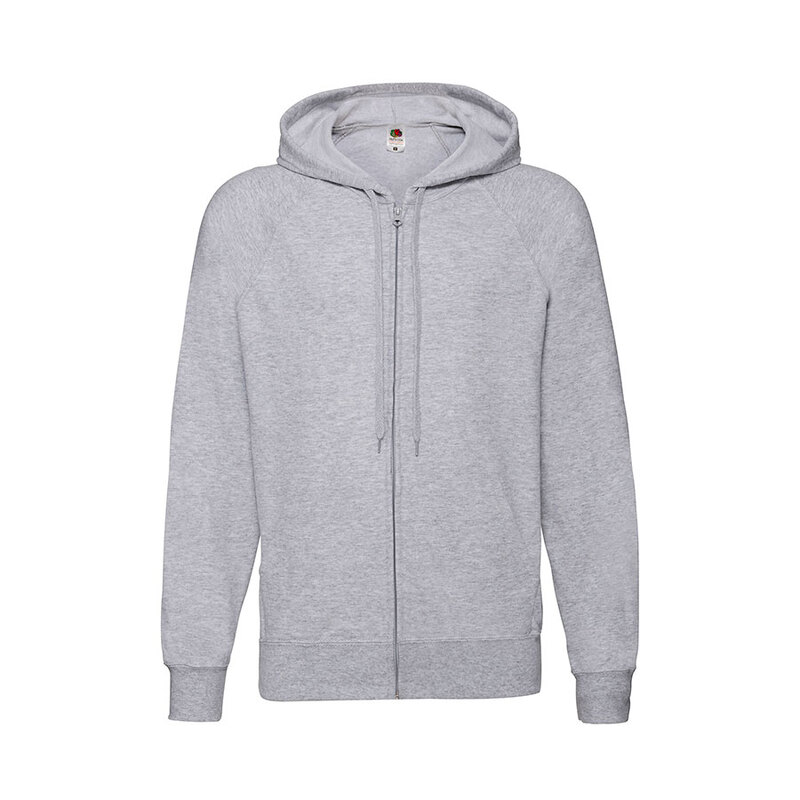 Толстовка без начеса LIGHTWEIGHT HOODED SWEAT JACKET 240 с логотипом