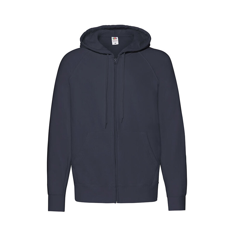 Толстовка без начеса LIGHTWEIGHT HOODED SWEAT JACKET 240 с логотипом