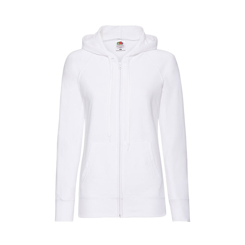 Толстовка женская без начеса LADIES LIGHTWEIGHT HOODED SWEAT 240 с логотипом