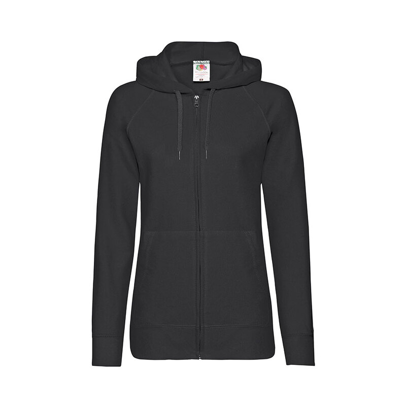 Толстовка женская без начеса LADIES LIGHTWEIGHT HOODED SWEAT 240 с логотипом