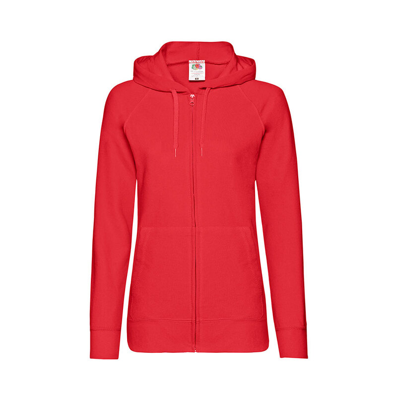 Толстовка женская без начеса LADIES LIGHTWEIGHT HOODED SWEAT 240 с логотипом