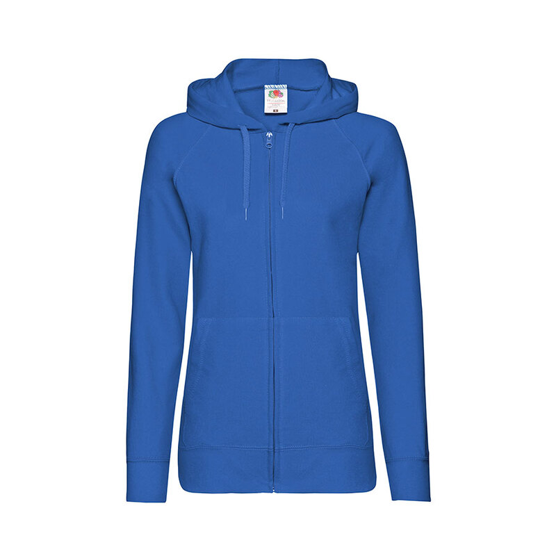 Толстовка женская без начеса LADIES LIGHTWEIGHT HOODED SWEAT 240 с логотипом