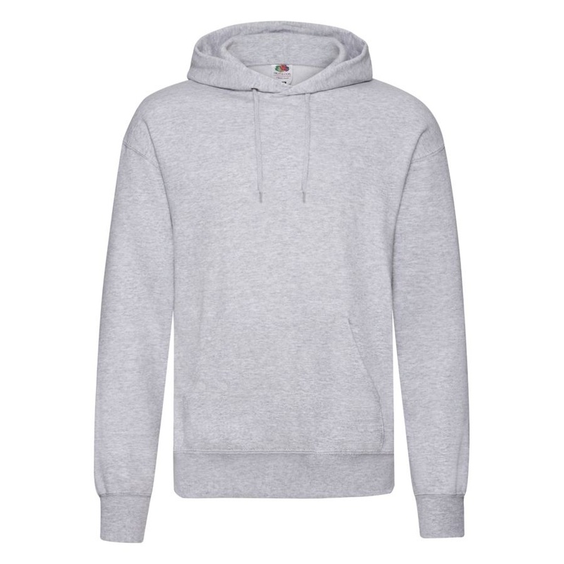 Толстовка "Classic Hooded Sweat", серый меланж_4XL, 80% х/б, 20% п/э, 280 г/м2 с логотипом